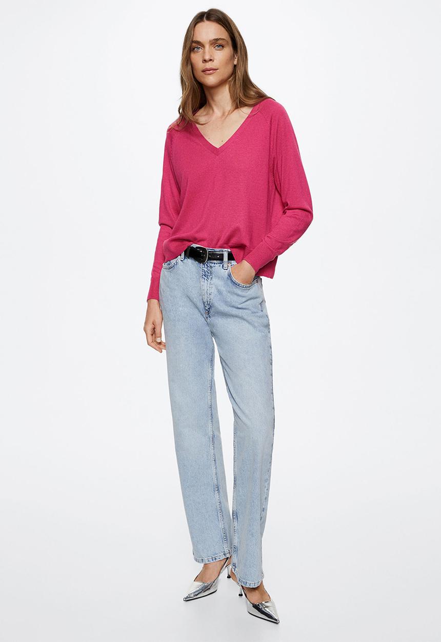 MANGO - Sweater lucav - bright pink