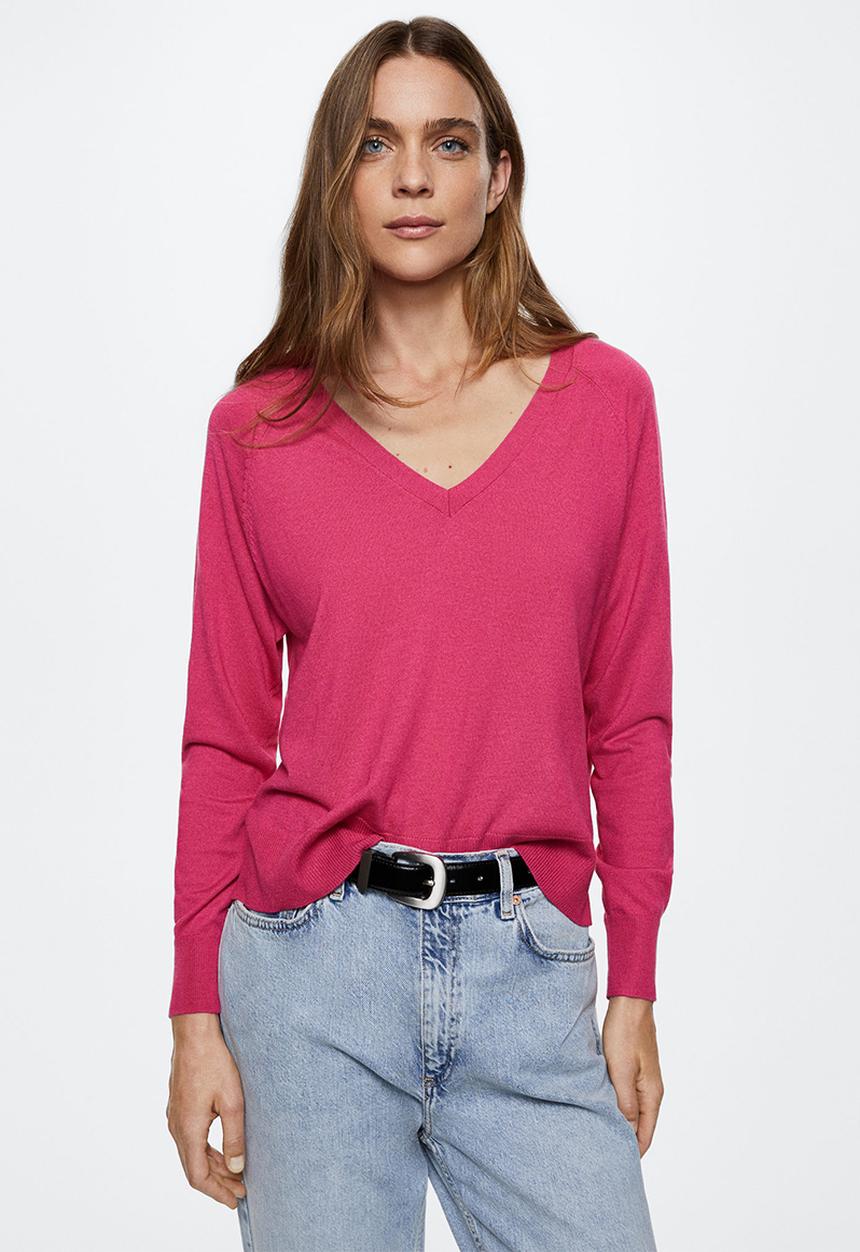 MANGO - Sweater lucav - bright pink