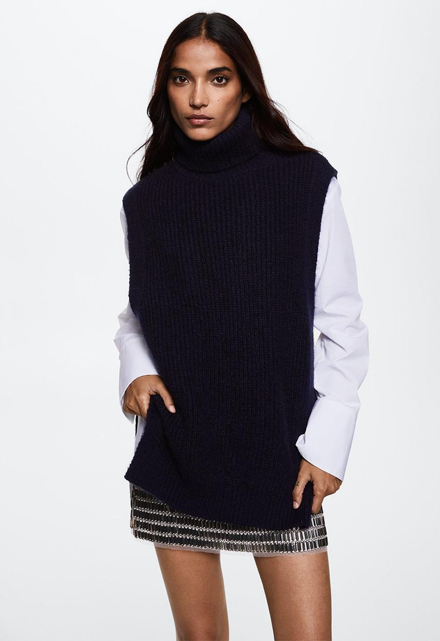 MANGO - Waistcoat sevilla - navy