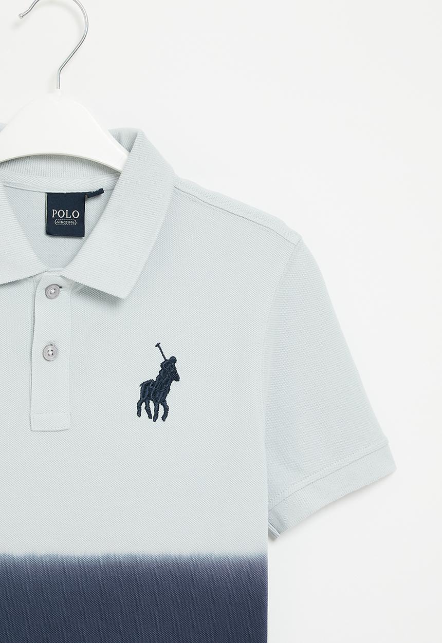 POLO - Boys ombre short sleeve golfer - navy