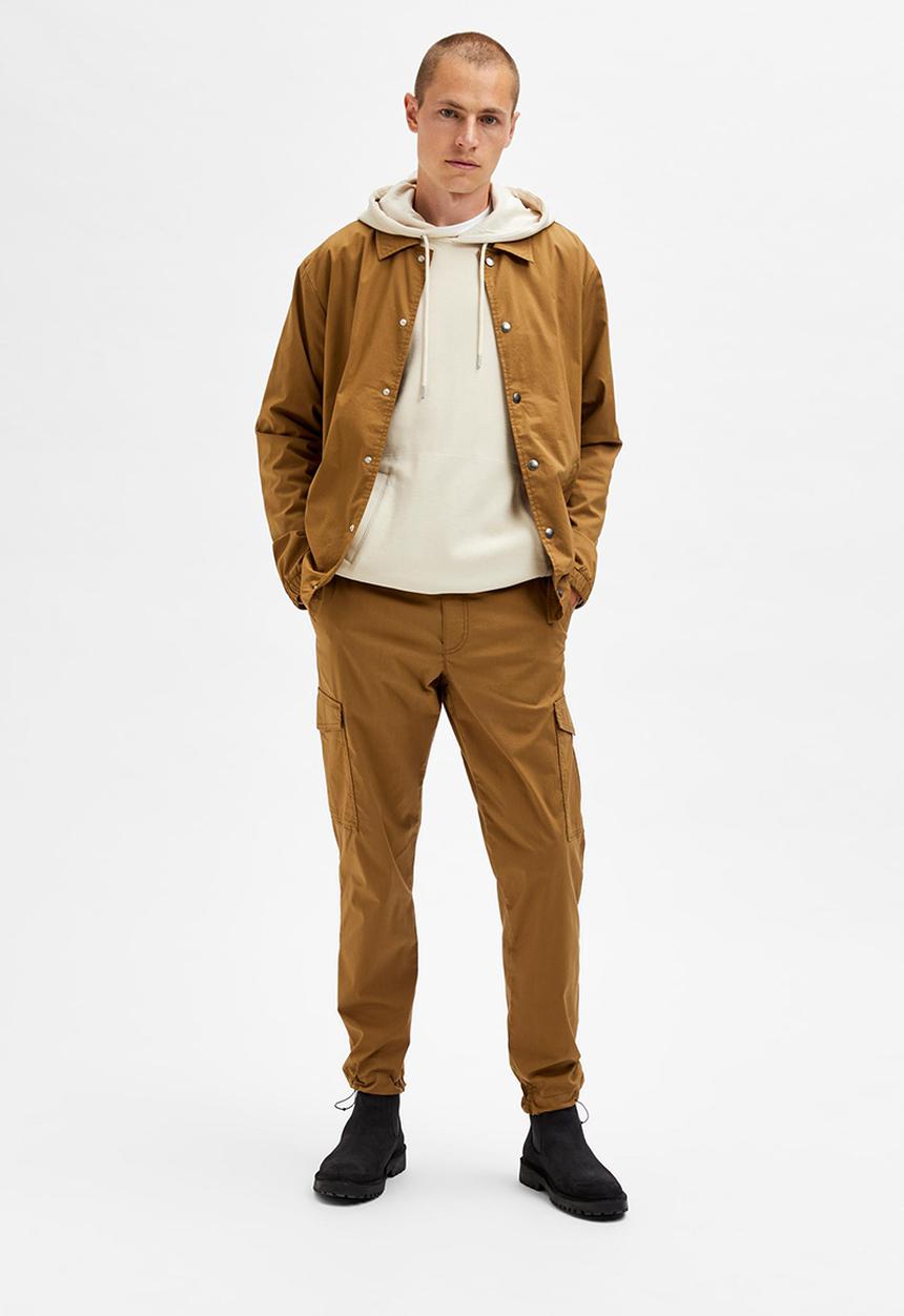 Selected Homme - Straight leg skye flex pants - brown