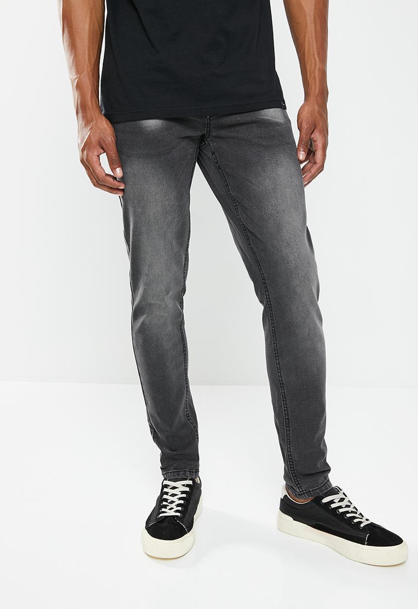 SOVIET - M aventador mens skinny denim - charcoal