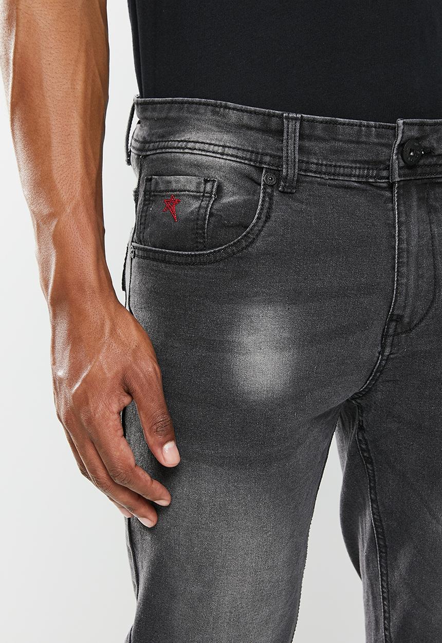 SOVIET - M aventador mens skinny denim - charcoal