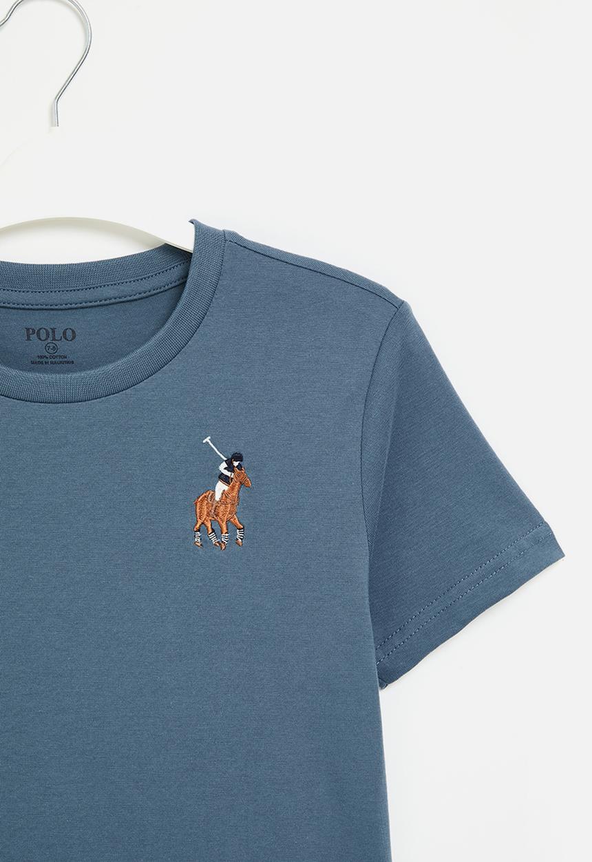 POLO - Boys numerical tee - blue