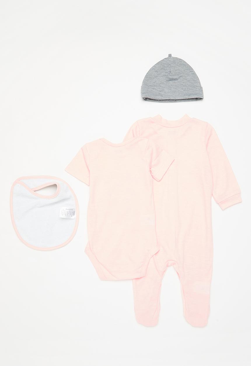Pop Candy - 4 Piece essential set - pink & grey melange