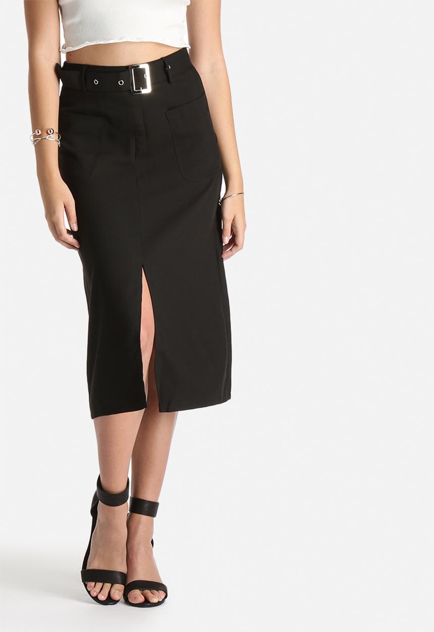 Lola May - Midi Skirt with Belt