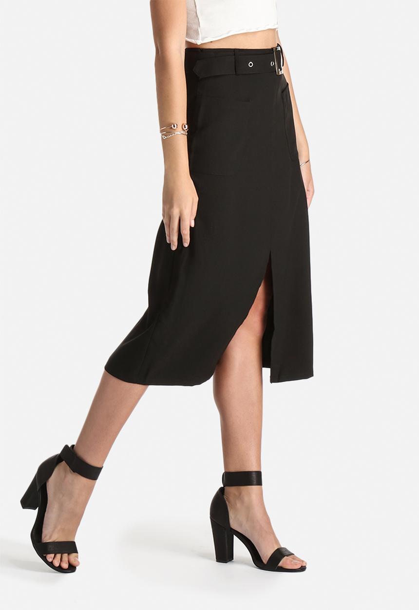 Lola May - Midi Skirt with Belt