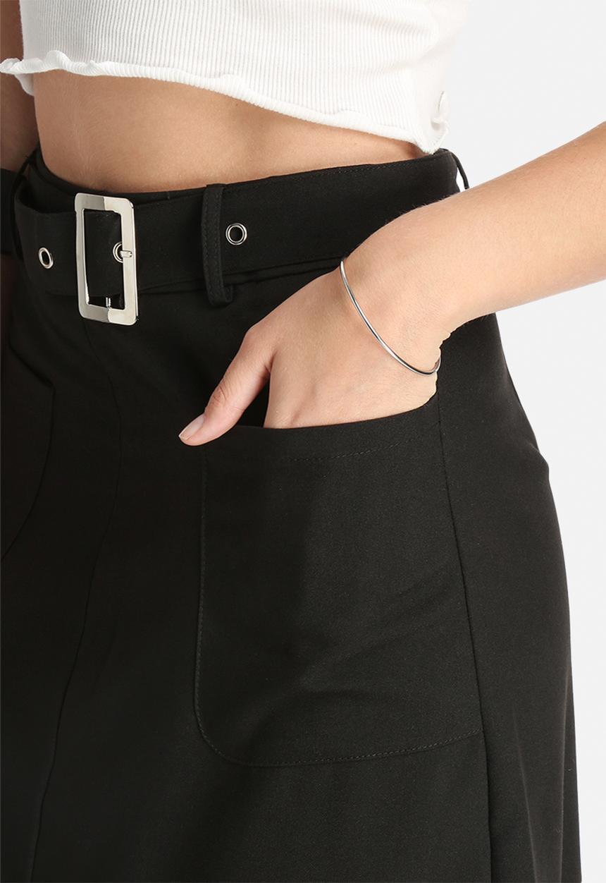 Lola May - Midi Skirt with Belt