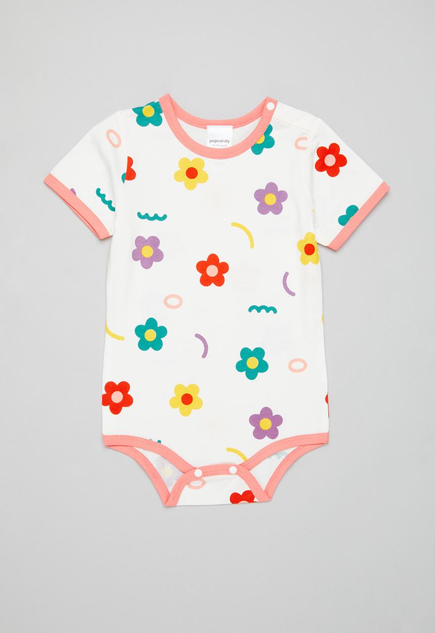 Pop Candy - Flower babygrow - multi