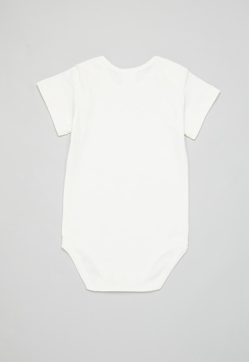 Pop Candy - Croc babygrow - white