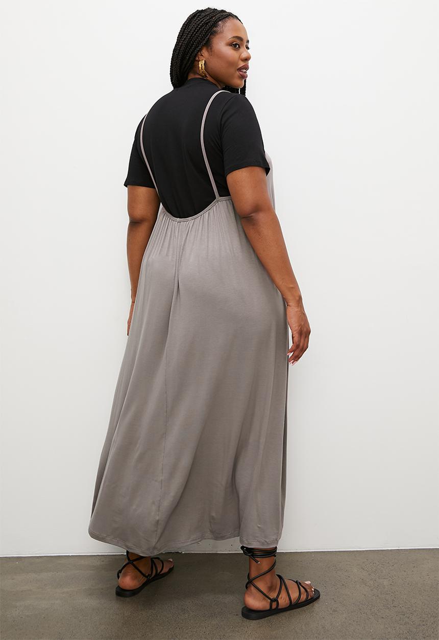 Superbalist - Knit slip drerss - stone