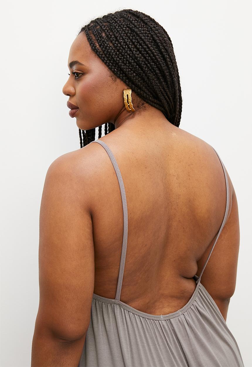 Superbalist - Knit slip drerss - stone