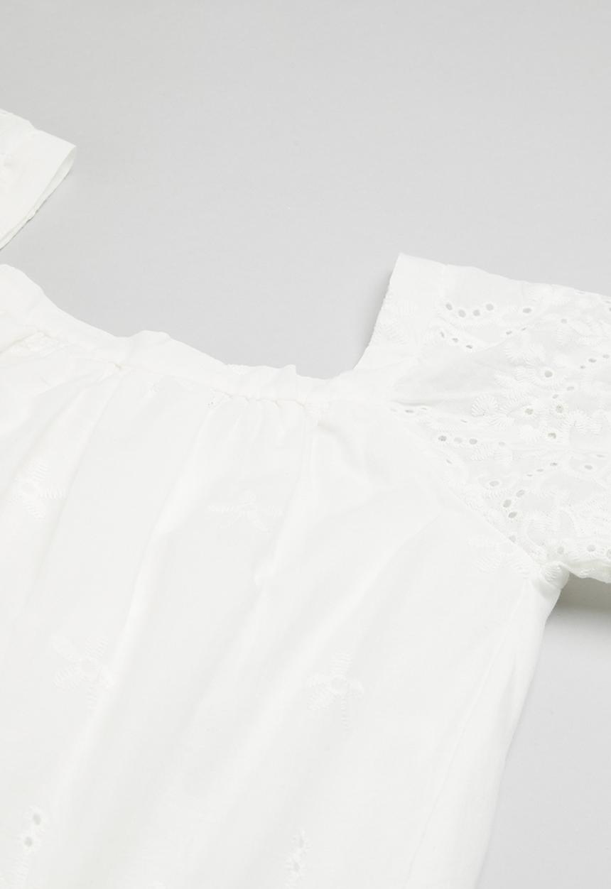 Pop Candy - Top & short set - white & blue