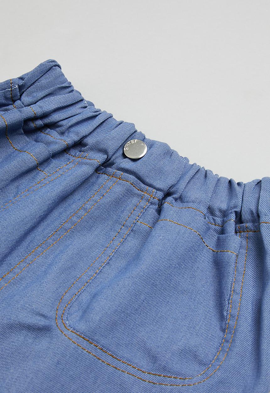 Pop Candy - Top & short set - white & blue