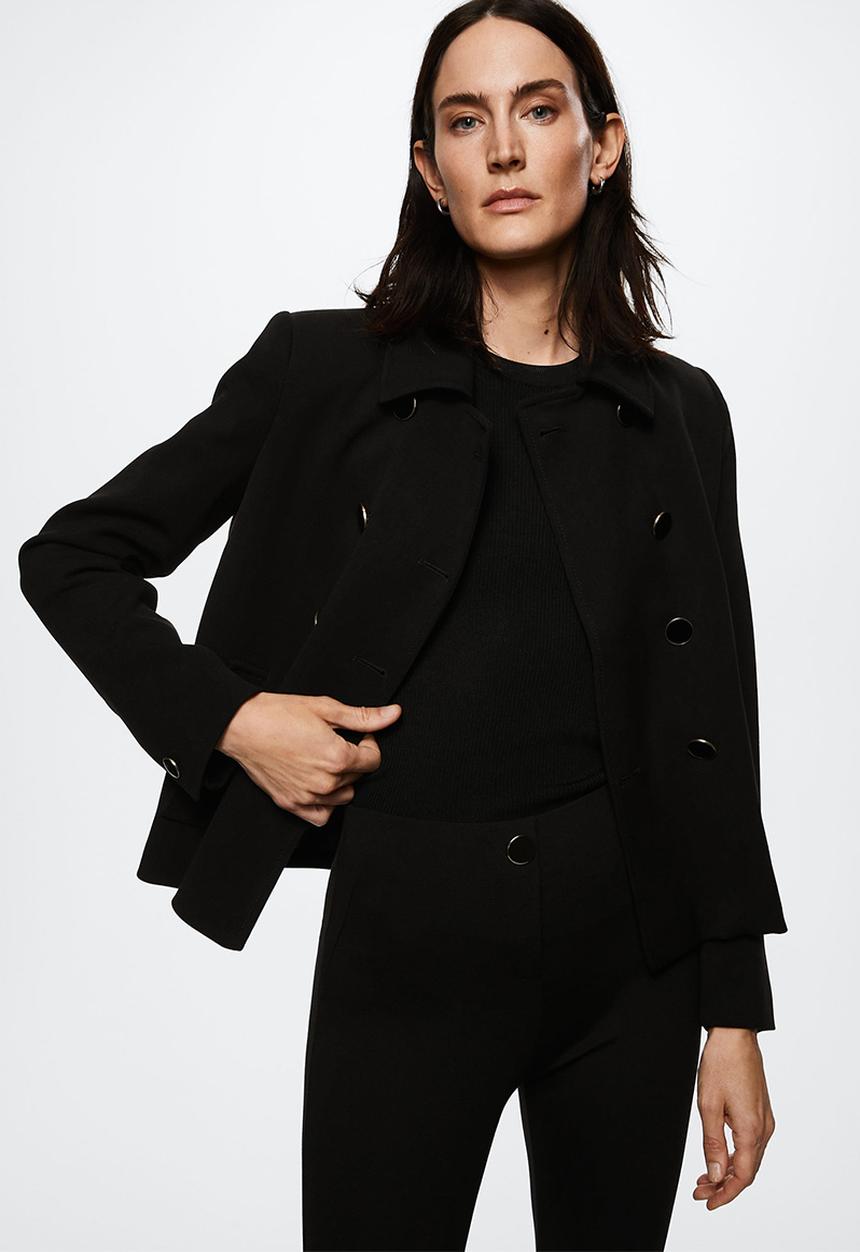 MANGO - Leggings blasa - black