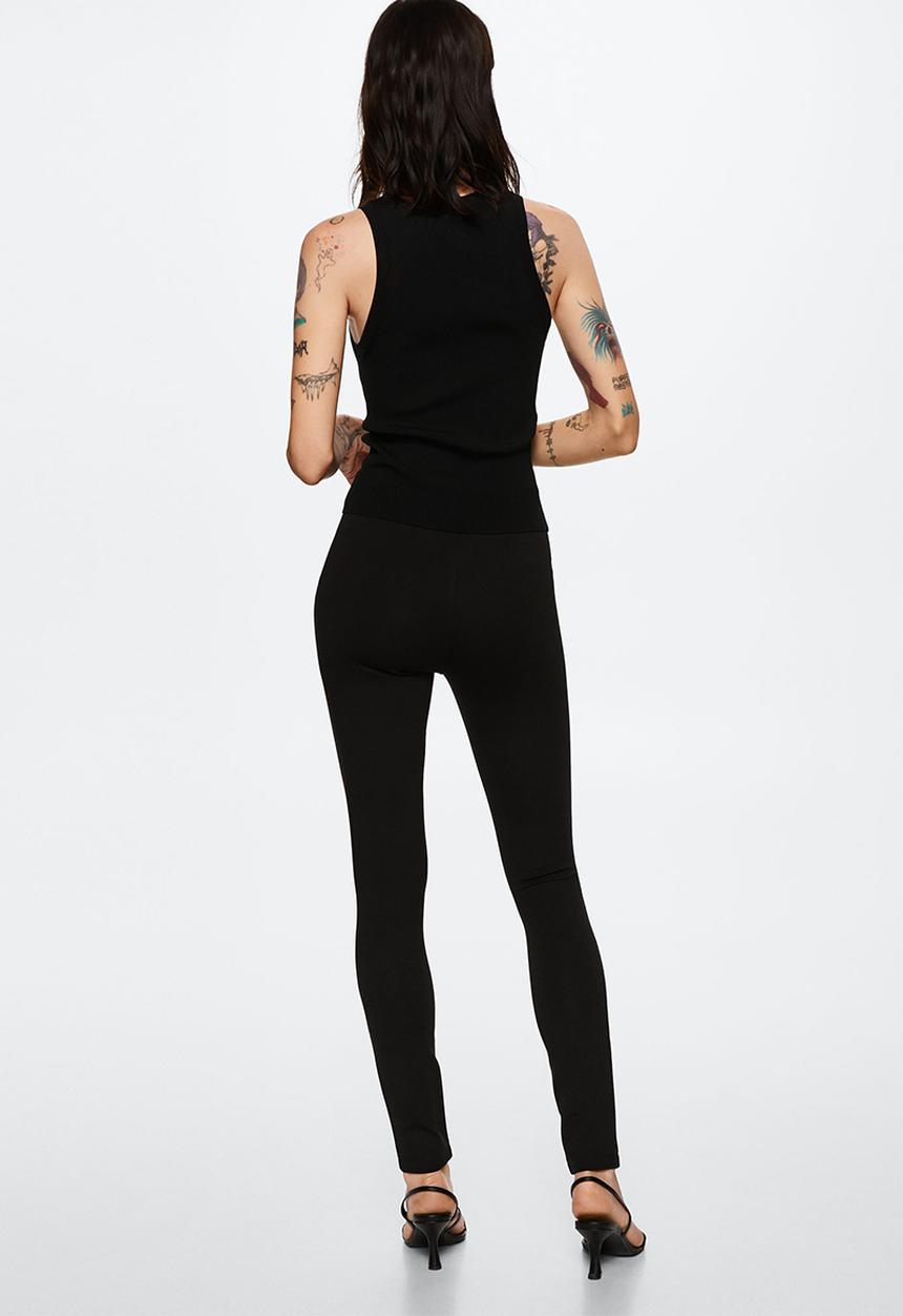 MANGO - Leggings blasa - black