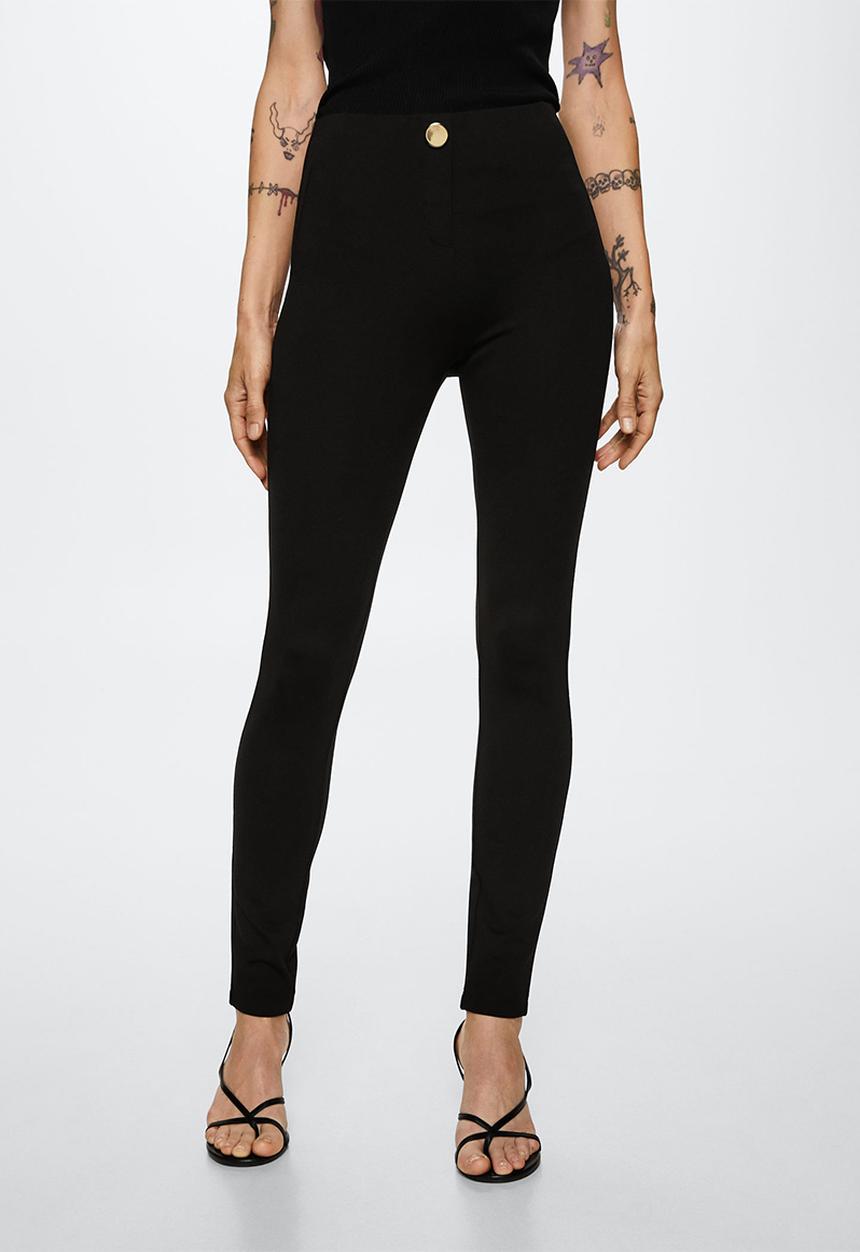 MANGO - Leggings blasa - black