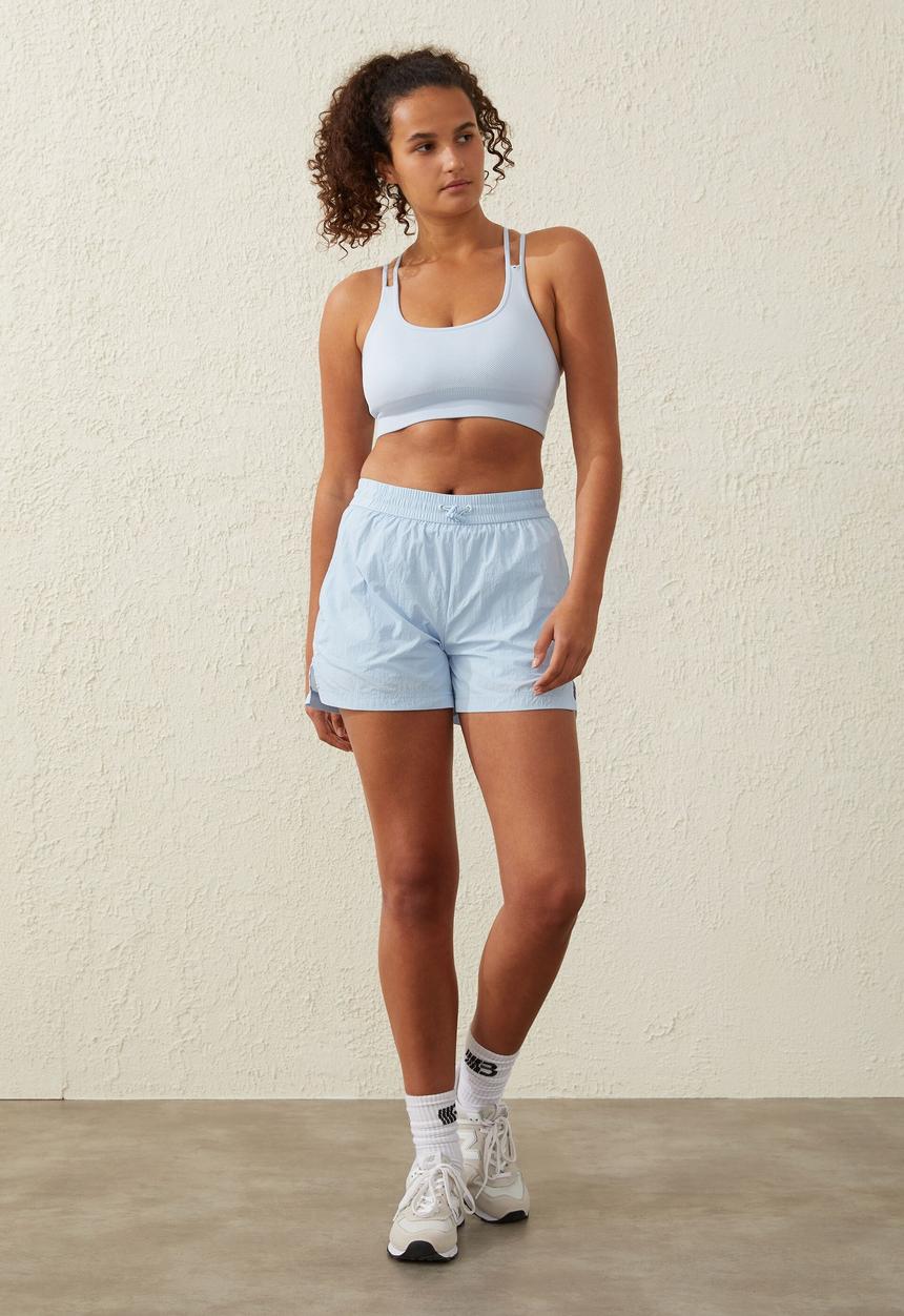 Cotton On - Seamless strappy back crop - silky blue