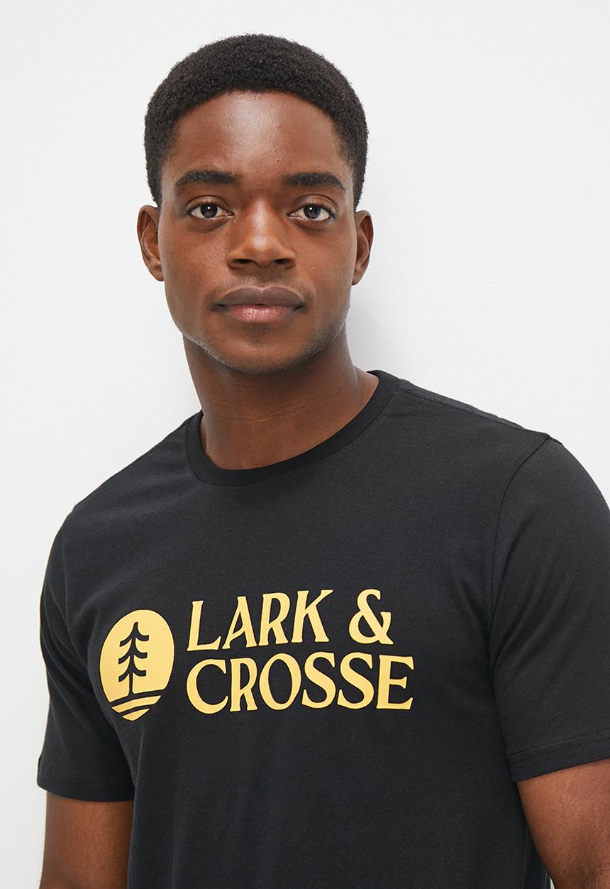 Lark & Crosse - L&c chest logo tee - black