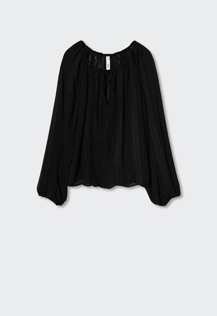 MANGO - Blouse olga - black