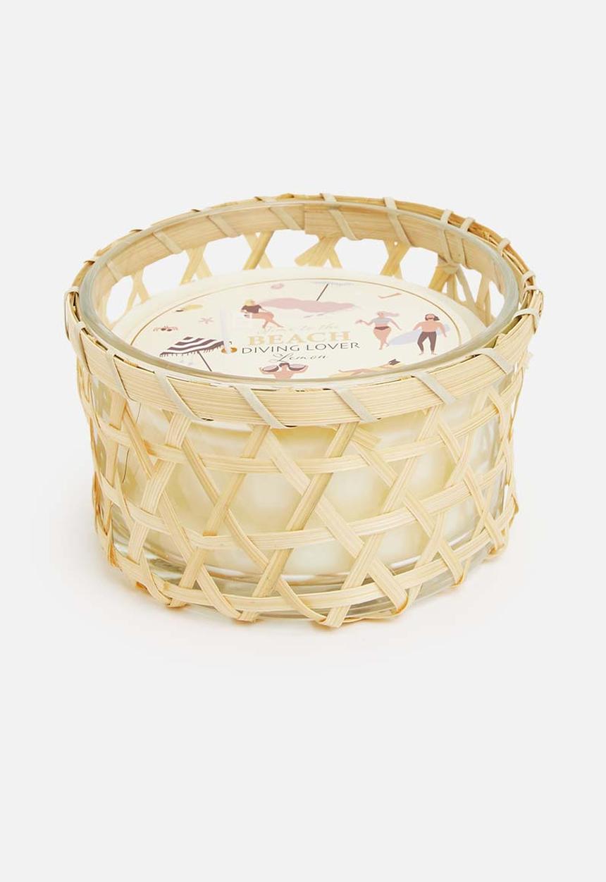 H&S - Candle in bamboo - beach diving lover