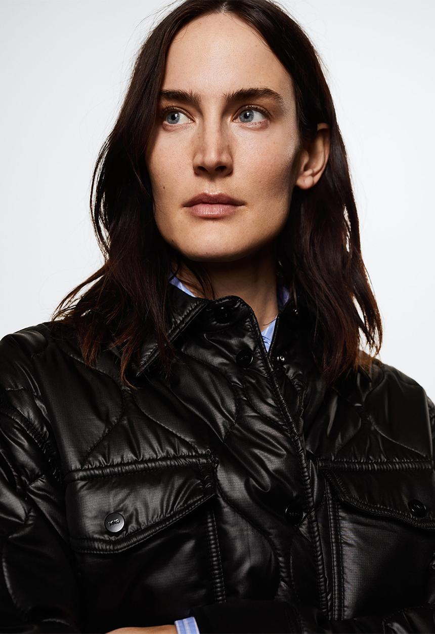 MANGO - Anorak muuu - black