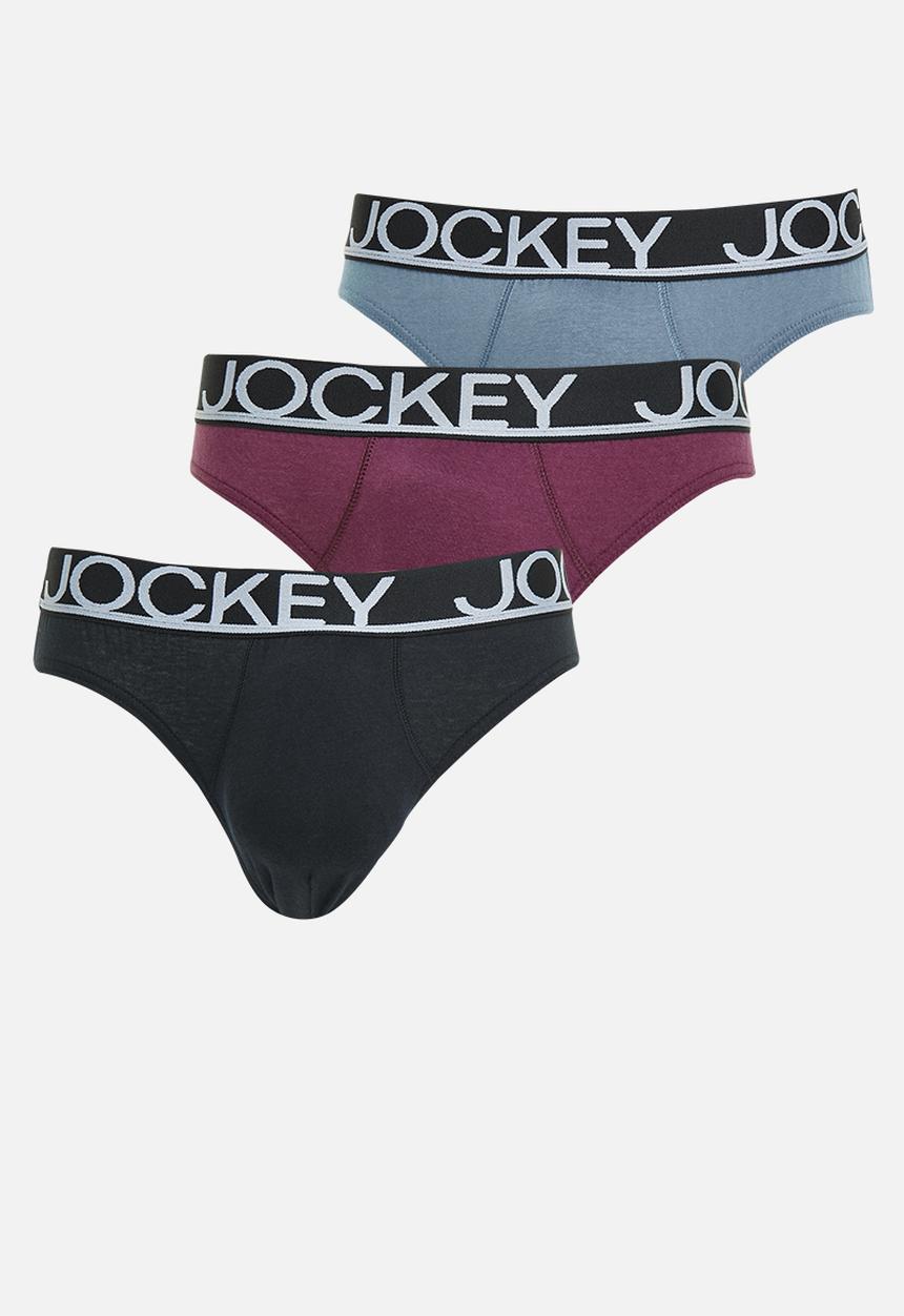 Jockey - 3 pack plain Jockey briefs - multi