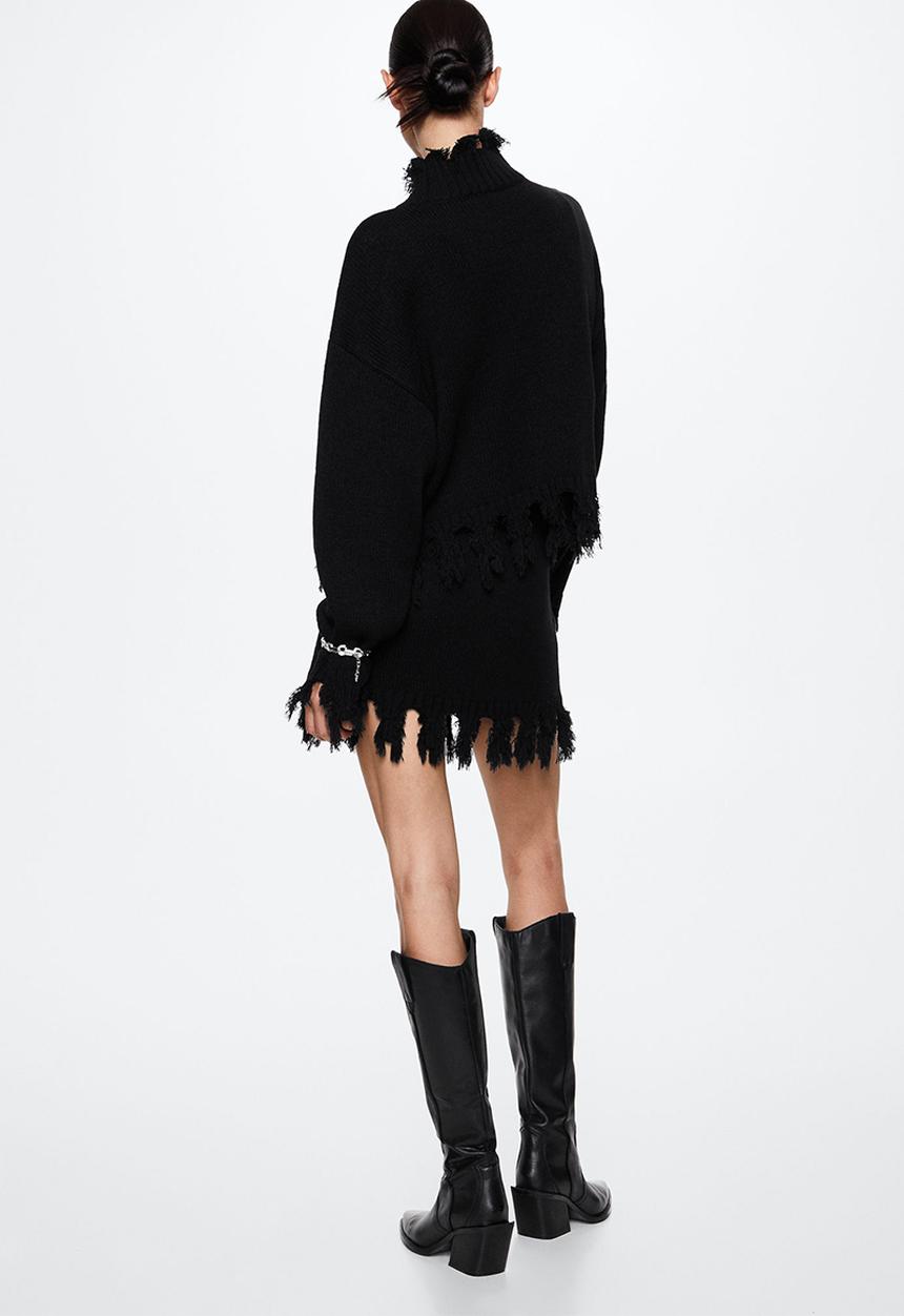 MANGO - Skirt bilma - black