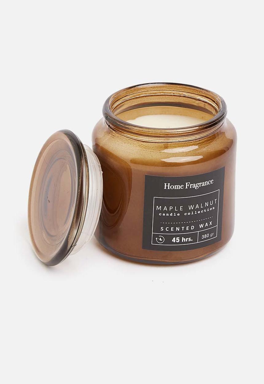 H&S - Scented candle in glass - maple walnut