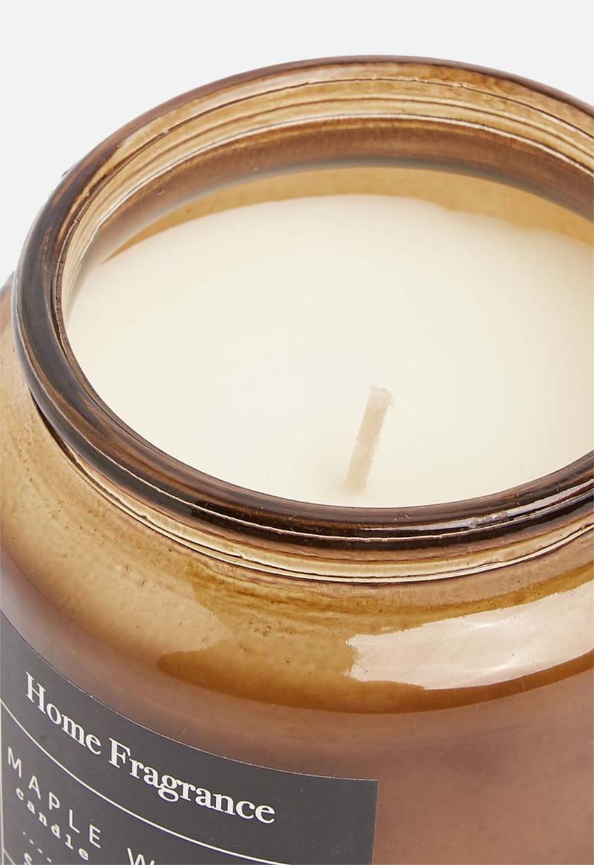 H&S - Scented candle in glass - maple walnut