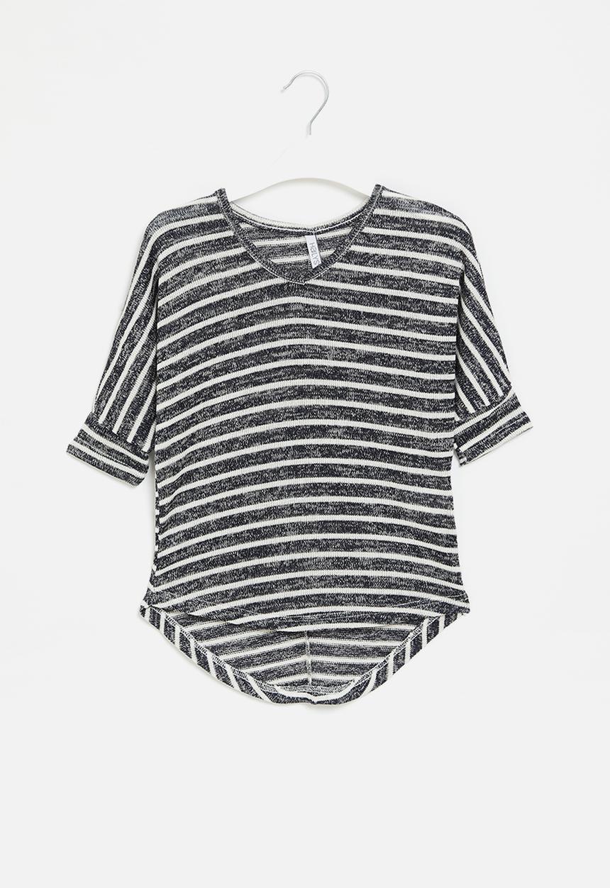 HAILYS - 3/4 v tp lisa - navy stripe