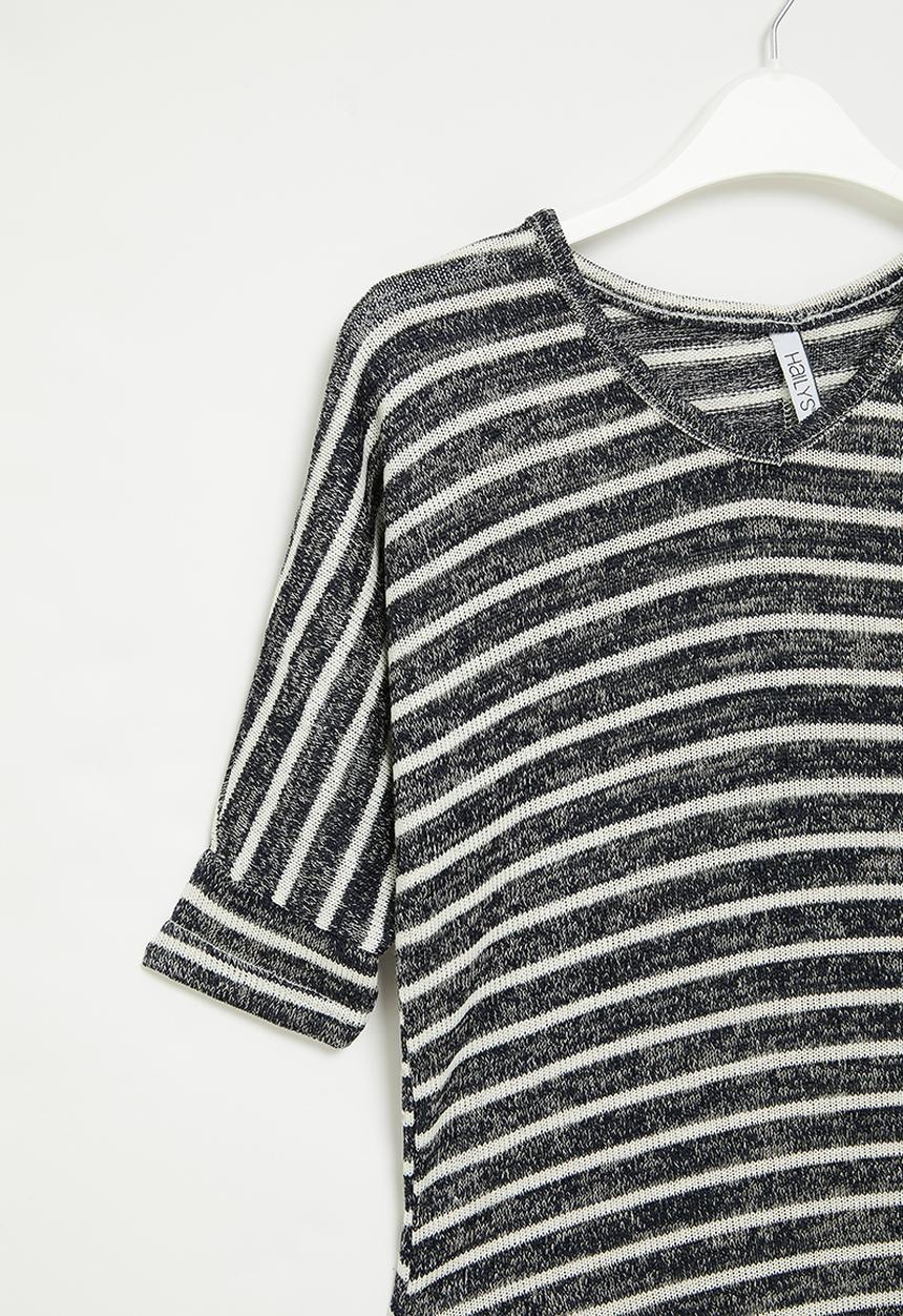 HAILYS - 3/4 v tp lisa - navy stripe