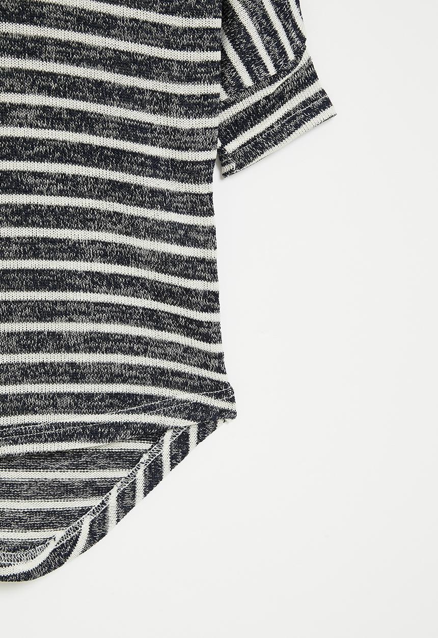 HAILYS - 3/4 v tp lisa - navy stripe