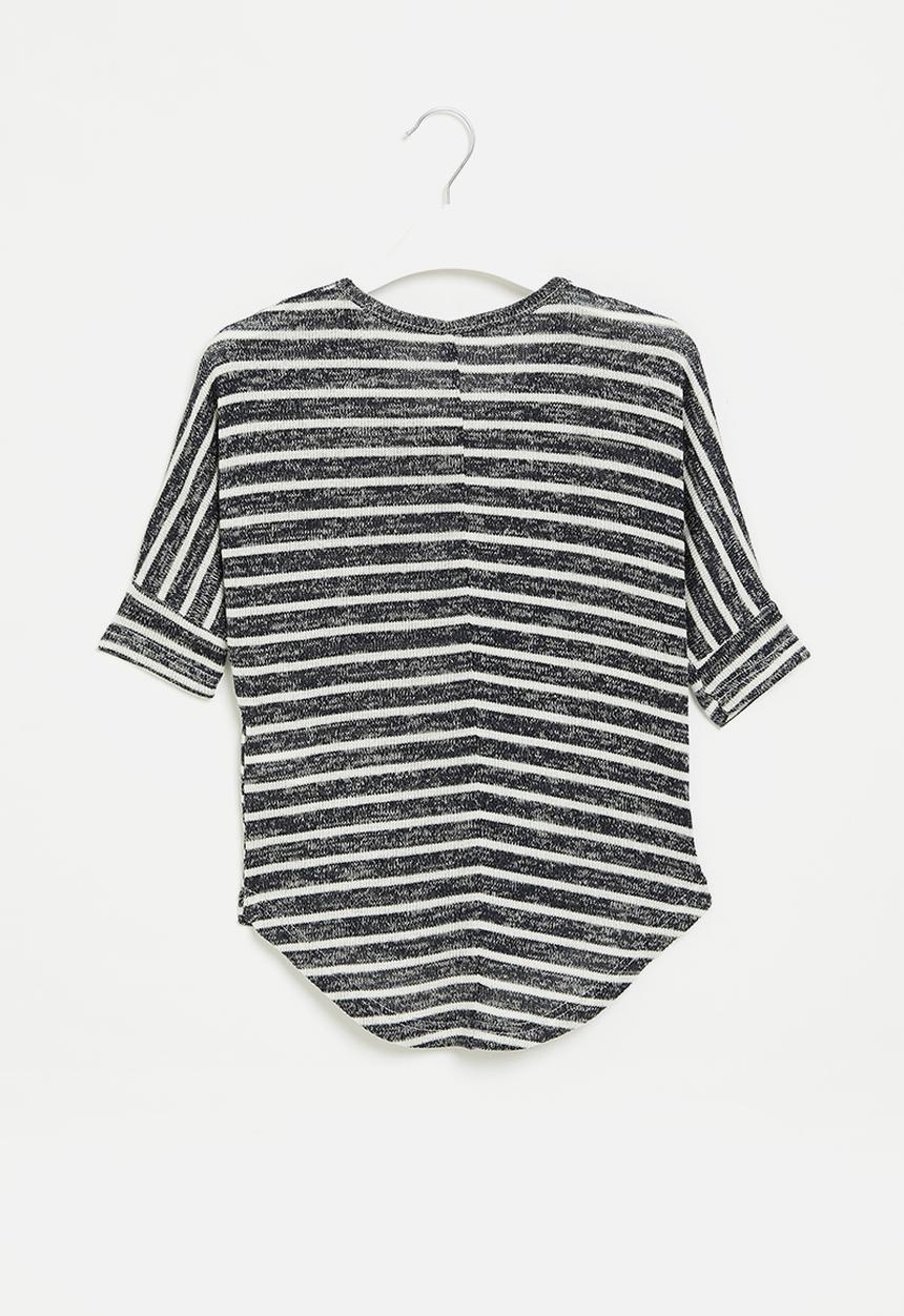 HAILYS - 3/4 v tp lisa - navy stripe