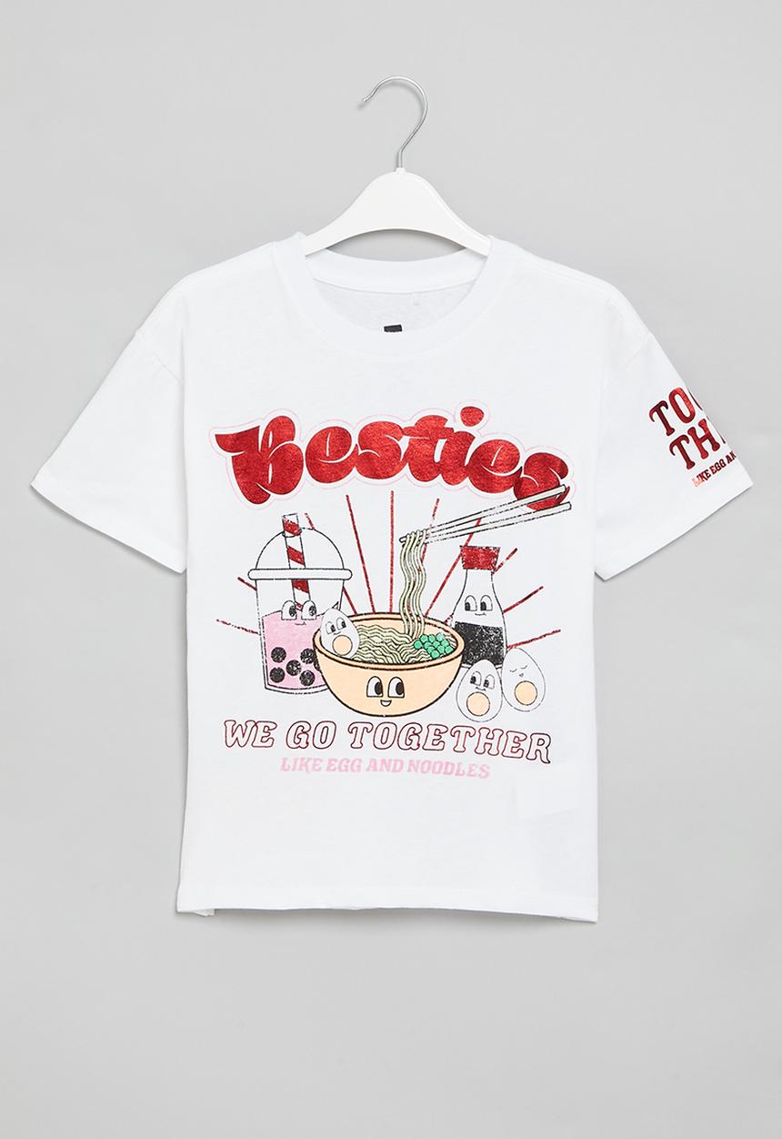 Cotton On - Stevie short sleeve embellished tee - white