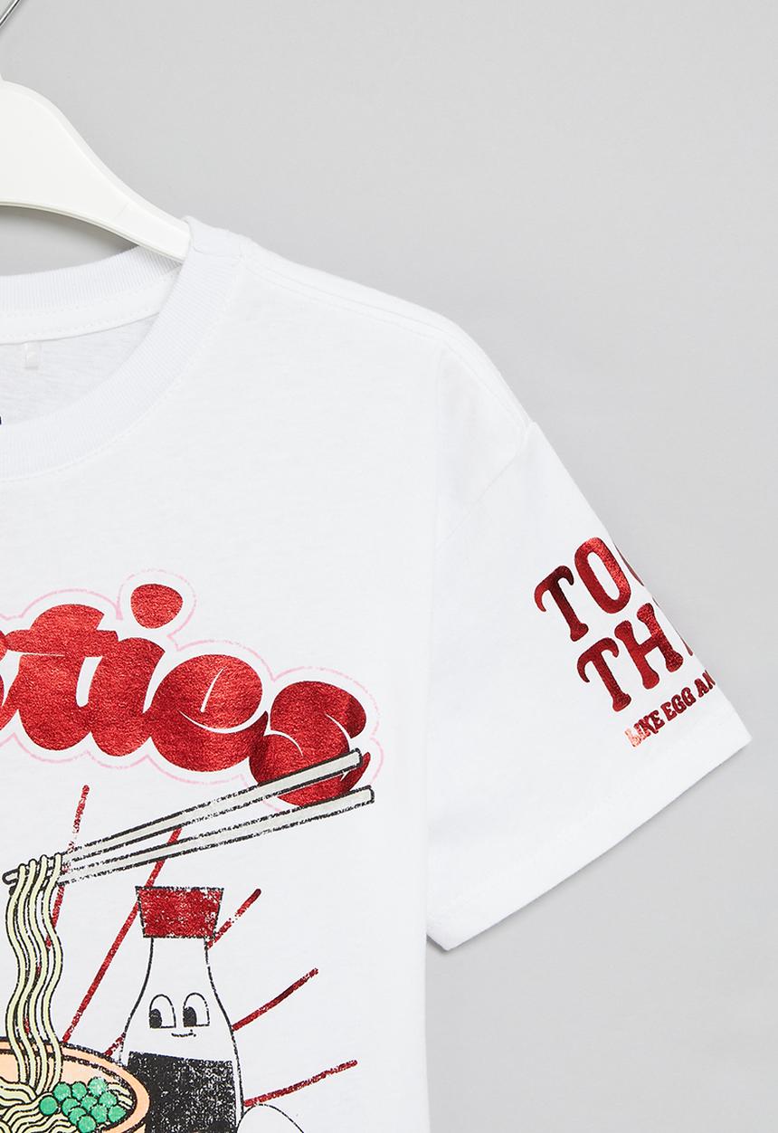 Cotton On - Stevie short sleeve embellished tee - white