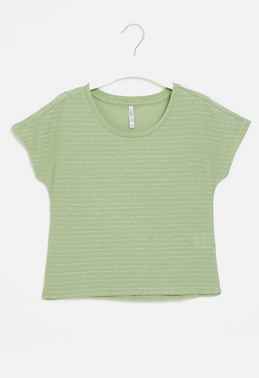 HAILYS - Short sleeve p top leila - soft green