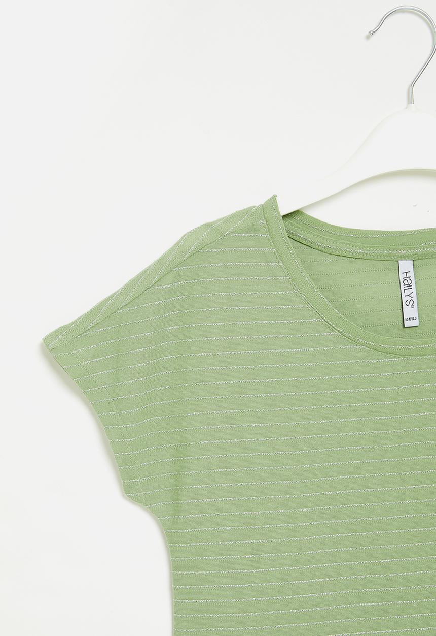 HAILYS - Short sleeve p top leila - soft green