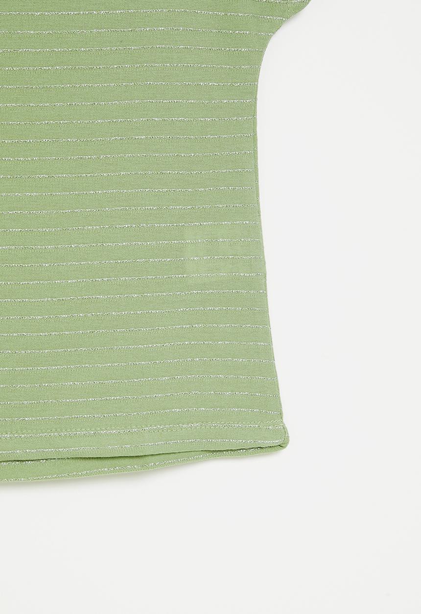HAILYS - Short sleeve p top leila - soft green