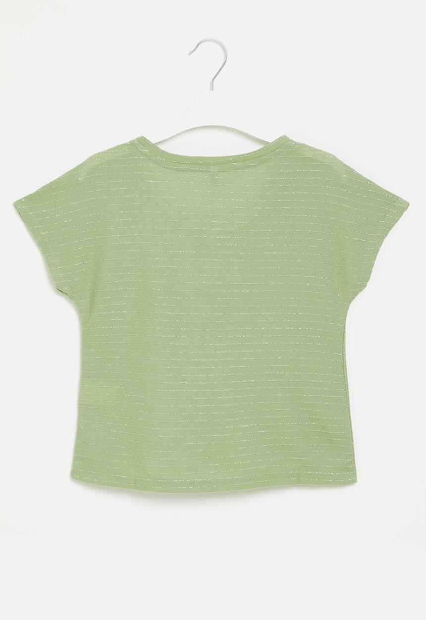 HAILYS - Short sleeve p top leila - soft green