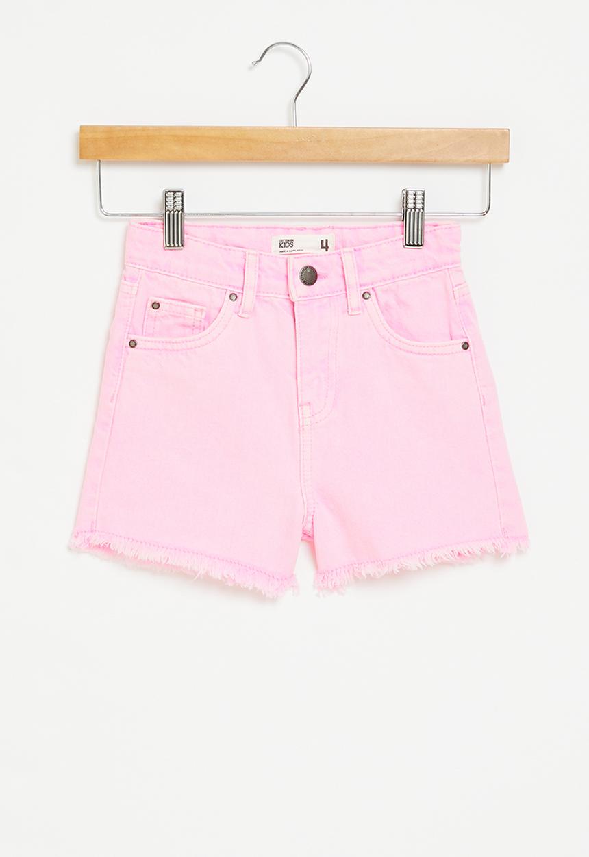 Cotton On - Sunny denim short - bubblegum/fluro