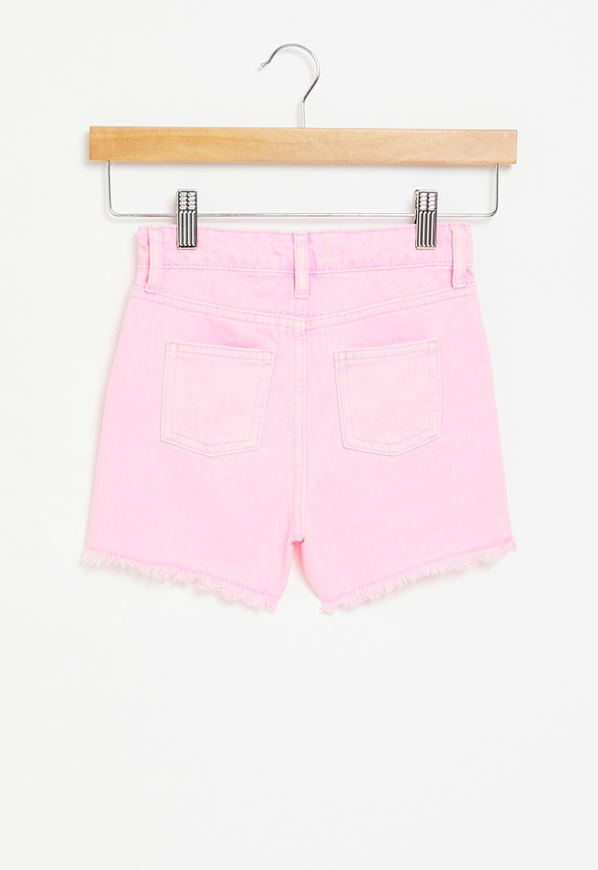 Cotton On - Sunny denim short - bubblegum/fluro