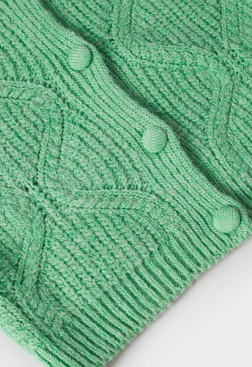 MANGO - Cardigan bolivia - green