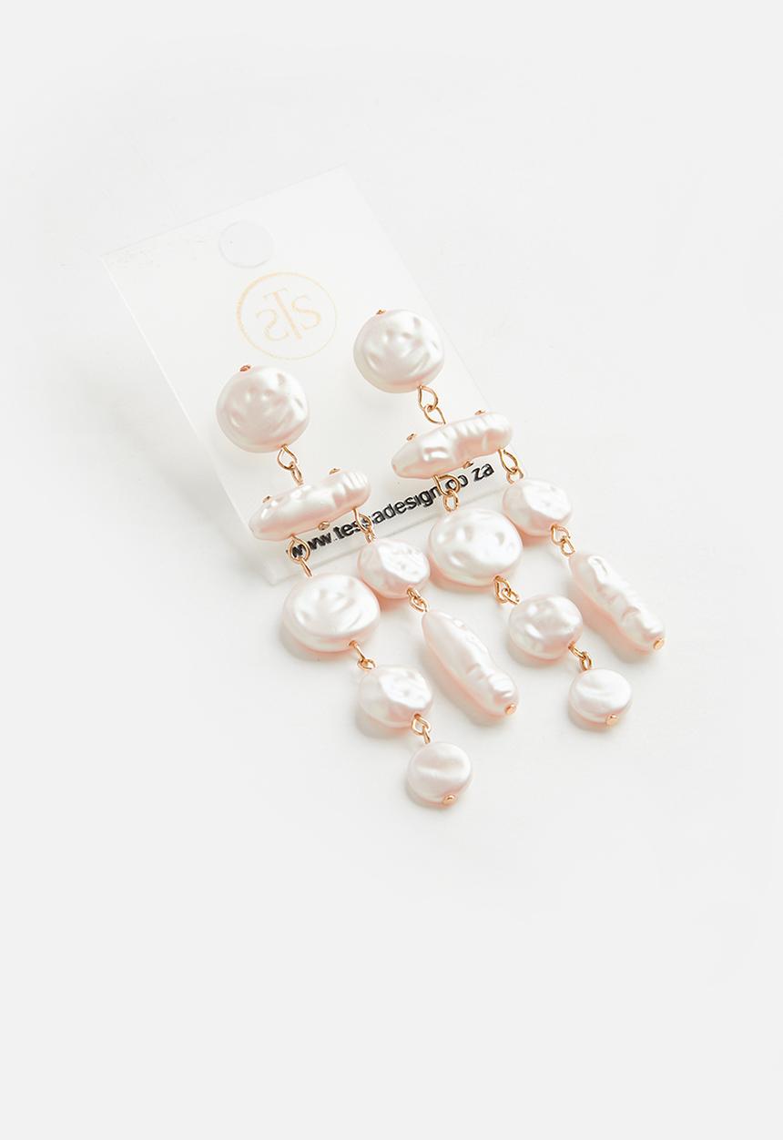 Tessa Design - Georgia statement earrings - pink