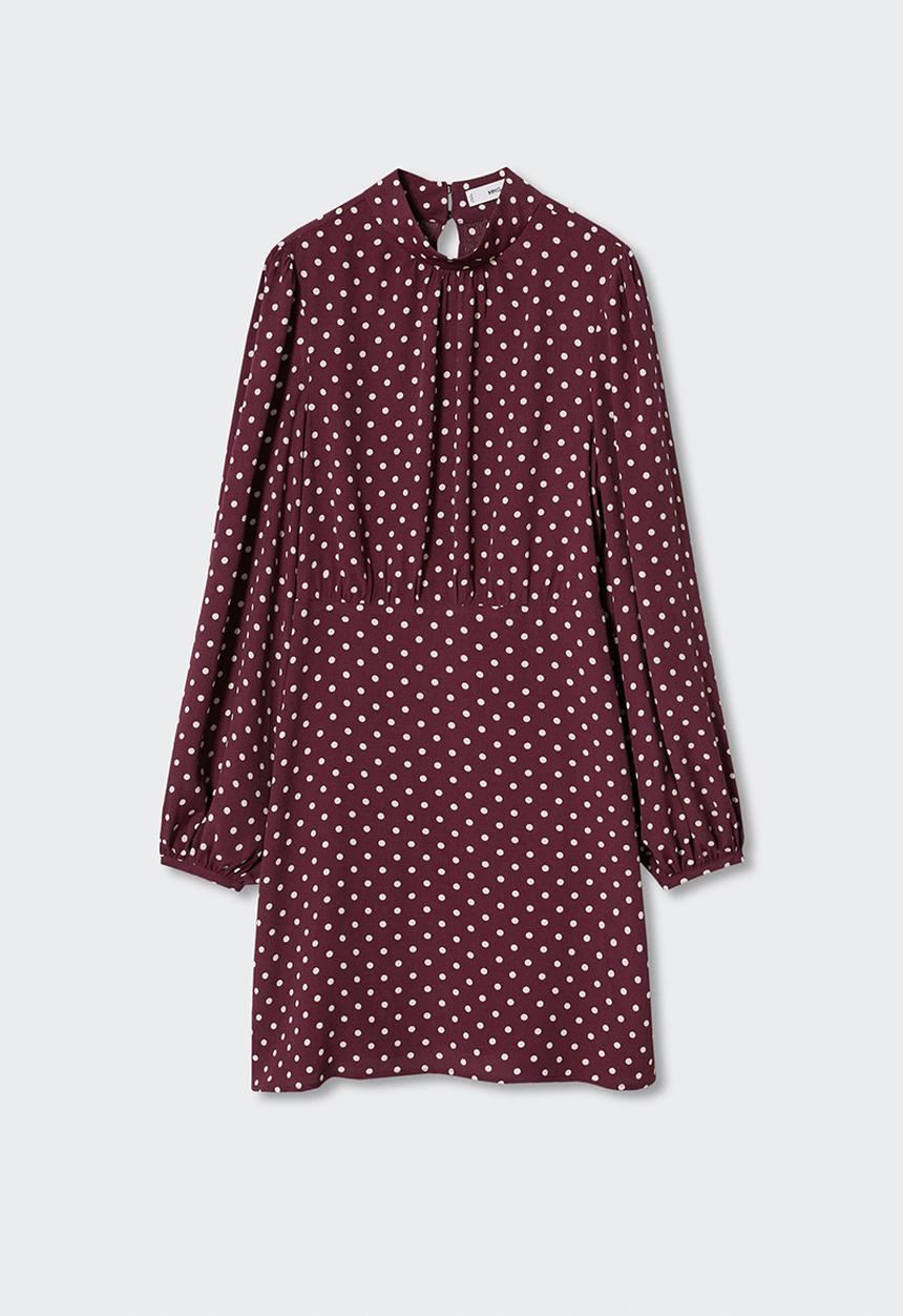 MANGO - Plus dress inka - dark red