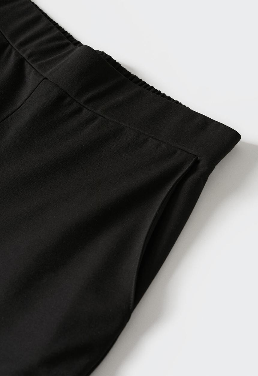 MANGO - Trousers natali - black