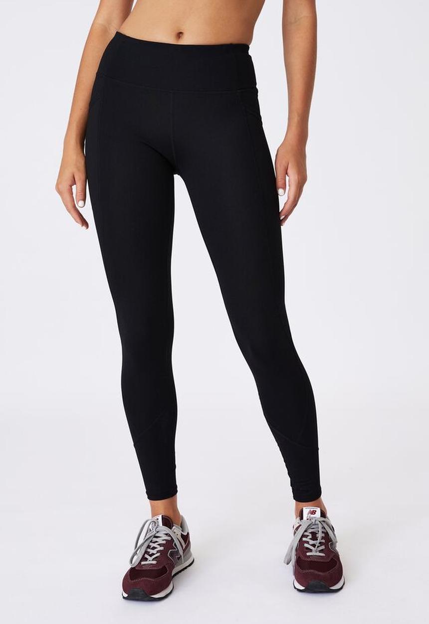 Cotton On - Active core highwaisted pocket full length tight - black