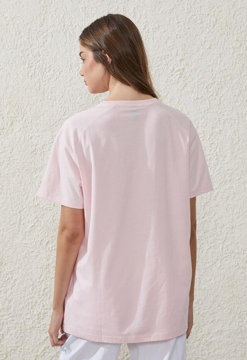 Cotton On - Active graphic T-shirt - blushing bride/bhwc circle