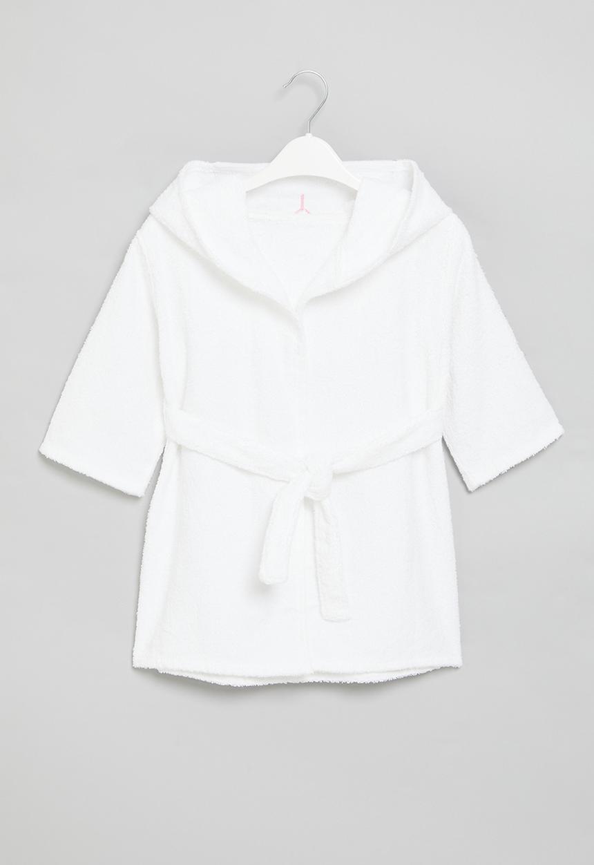 Pop Candy - Baby hooded gown - white