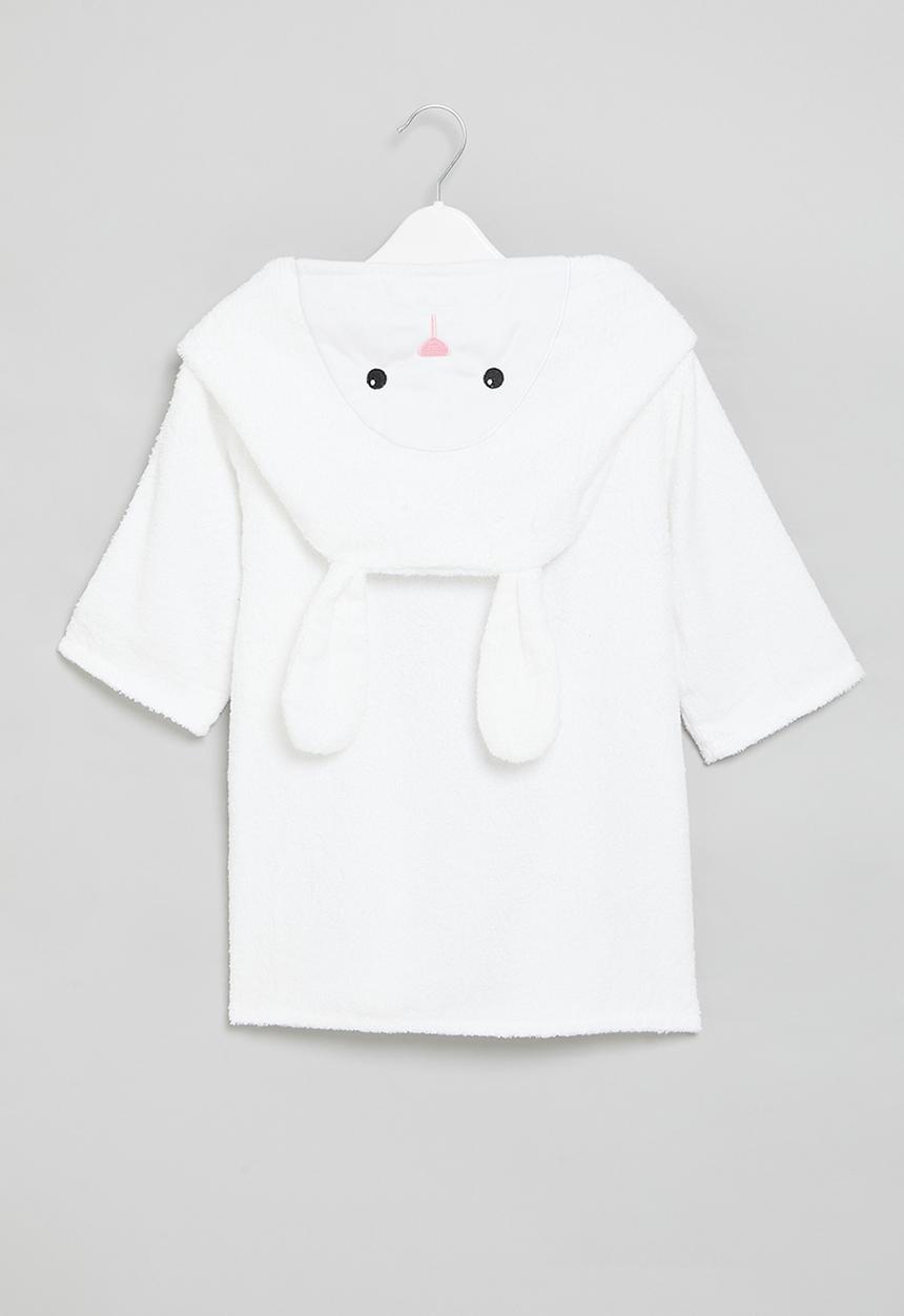 Pop Candy - Baby hooded gown - white